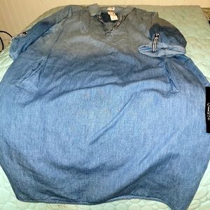 Avenue jean dress with pockets